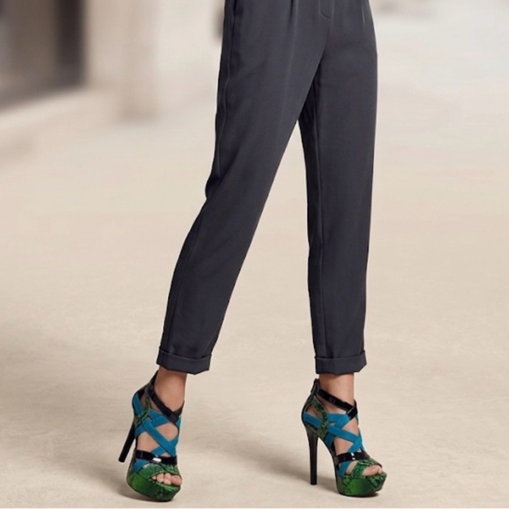 Carlos by Carlos Santana Green and Teal Strappy Platform Heels size 6.5